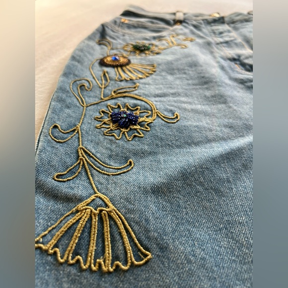 🌟 Vintage 80s Mondi Designer Embellished Skirt 🌟 - Picture 16 of 16